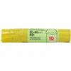 GEL SAC 15 SACCHI PATTUMIERA IN POLIETILENE MISURA 55x65 CON MANIGLIA GIALLO TRASPARENTE PROFUMATO IN ROTOLO
