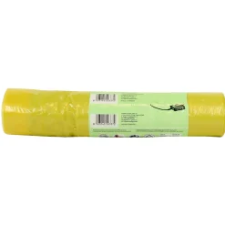 GEL SAC 15 SACCHI PATTUMIERA IN POLIETILENE MISURA 55x65 CON MANIGLIA GIALLO TRASPARENTE PROFUMATO IN ROTOLO