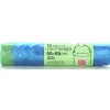 GEL SAC 15 SACCHI PATTUMIERA IN POLIETILENE MISURA 55x65 CON MANIGLIE AZZURRO TRASPARENTE PROFUMATO IN ROTOLO