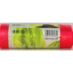 GEL SAC ROTOLO 15 SACCHI SHOPPERS PATTUMIERA CON MANICO 53x65 CM 33 LITRI ROSA TRASPARENTE PROFUMO FRAGOLA