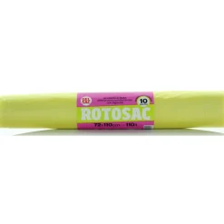GEL SAC SACCHI CONDOMINIO HD 72x110 GIALLO TRASPARENTI IN ROTOLO 10 PZ