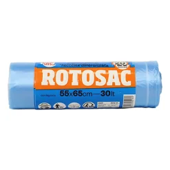 GEL SAC SACCHI PATTUMIERA HD 55x65 AZZURRO TRASPARENTI IN ROTOLO 20 PZ