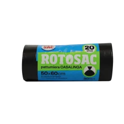 GEL SAC SACCHI RIFIUTI PATTUMIERA 50x60 ROTOLO 20 PZ