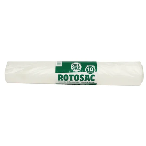 GEL SAC SACCO&SACCO 10 SACCHI IMMONDIZIA 92x120 CM 180 LT TRASPARENTE