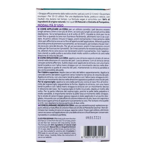 GEOMAR CERA DEPILATORIA DI PRECISIONE CLICK-PEN VISO 3,6 ML