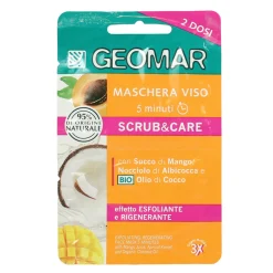 GEOMAR MASCHERA VISO 5 MINUTI ESFOLIANTE ILLUMINANTE 15 ML