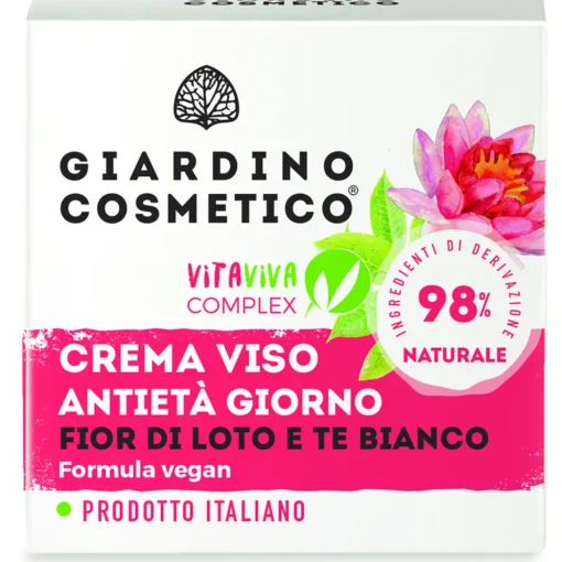 GIARDINO COSMETICO CREMA VISO ANTIETA' GIORNO FIOR DI LOTO E TE BIANCO 50 ML