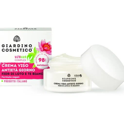 GIARDINO COSMETICO CREMA VISO ANTIETA' GIORNO FIOR DI LOTO E TE BIANCO 50 ML