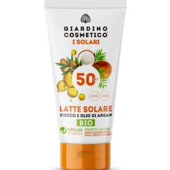 GIARDINO COSMETICO I SOLARI LATTE SOLARE COCCO E OLIO DI ARGAN BIO SPF 50 100 ML