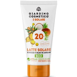 GIARDINO COSMETICO I SOLARI LATTE SOLARE COCCO E OLIO DI ARGAN BIO SPF 20 100 ML