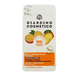 GIARDINO COSMETICO PATCH CONTORNO OCCHI HYDROGEL ANTIETA' DEFATICANTE ARANCIA e MANGO con ACIDO IALURONICO