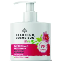 GIARDINO COSMETICO SAPONE MANI EMOLLIENTE FIOR DI LOTO E TE BIANCO DISPENSER 300 ML