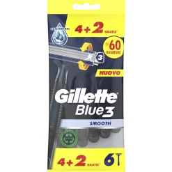 GILLETTE BLUE3 RASOIO USA & GETTA 4+2 PEZZI