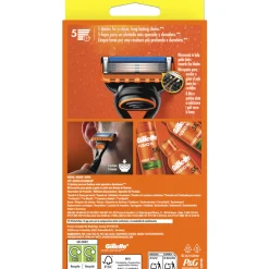GILLETTE FUSION 5 RASOIO 5 LAME MANUALE e 4 RICARICHE