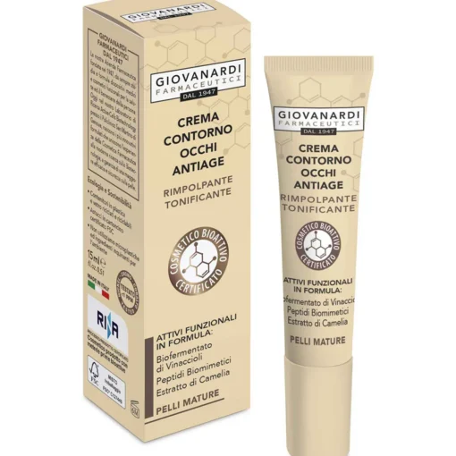 GIOVANARDI FARMACEUTICI CREMA CONTORNO OCCHI ANTIAGE RIMPOLPANTE TONIFICANTE PELLI MATURE 15 ML
