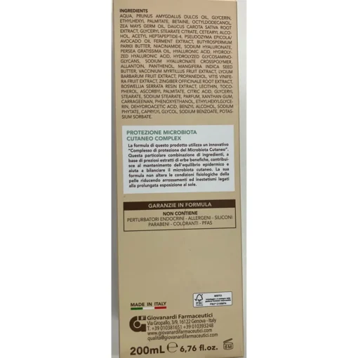 GIOVANARDI FARMACEUTICI LINEA SOLARE DOPO SOLE LATTE DOPOSOLE RIPARATORE 200 ML