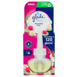 GLADE ELECTRIC ESSENTIAL OIL RICARICA LIQUIDA RELAXING ZEN 20 ML DURATA 120 GIORNI per DIFFUSORE ELECTRIC
