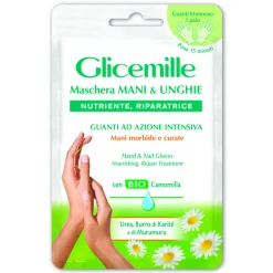 GLICEMILLE MASCHERA MANI & UNGHIE NUTRIENTE RIPARATRICE GUANTI AD AZIONE INTENSIVA 1 PAIO MONOUSO POSA 15 MINUTI