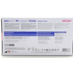 GLOVELY BIOSOFT FOOD 100 GUANTI IN NITRILE PER INDUSTRIA ALIMENTARE NON STERILI MONOUSO MISURA SMALL 6-6,5