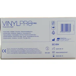 GLOVES VINYL PRO GUANTI MONOUSO CON POLVERE 100 PEZZI TAGLIA S