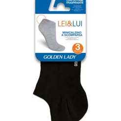 GOLDEN LADY CALZINO MINI LUI&LEI NERO 3 PAIA TAGLIA L/XL