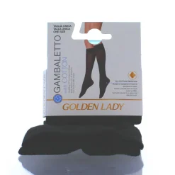 GOLDEN LADY GAMBALETTO IN COTONE NERO TAGLIA UNICA