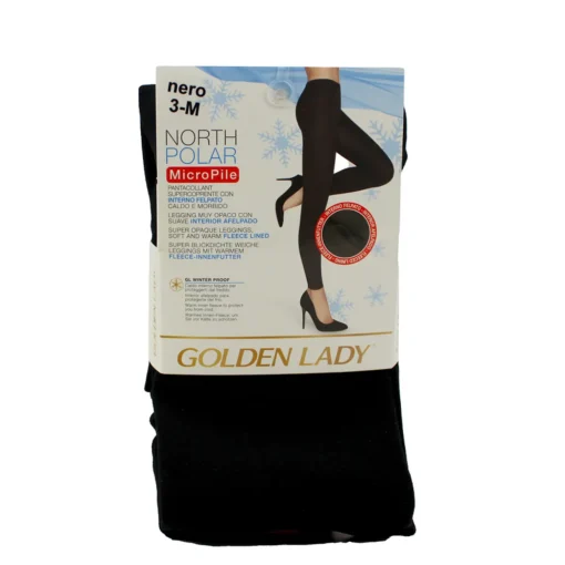 GOLDEN LADY NORTH POLAR PANTACOLLANT NERO TAGLIA 3/M