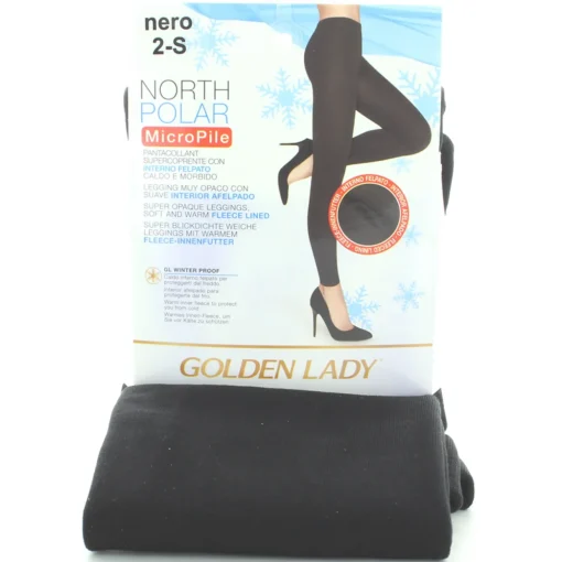 GOLDEN LADY NORTH POLAR PANTACOLLANT NERO TAGLIA 2/S