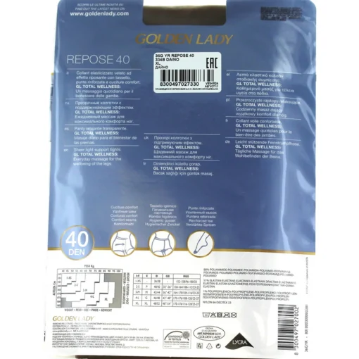 GOLDEN LADY REPOSE 40 36G DAINO T.XL