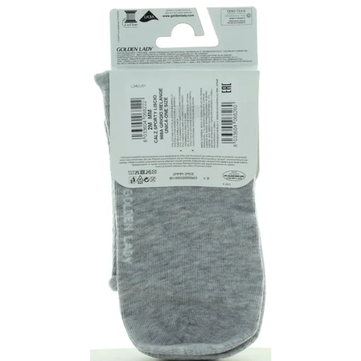 GOLDEN LADY SPORTY CALZINO LISCIO GRIGIO MELANGE TAGLIA UNICA