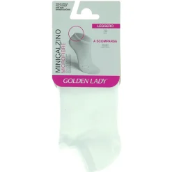GOLDEN LADY SPORTY CALZINO LISCIO A SCOMPARSA BIANCO TAGLIA UNICA