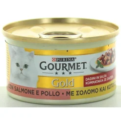 GOURMET GOLD DADINI SALMONE-POLLO GR.85