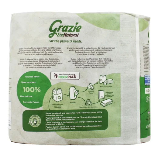 GRAZIE NATURAL ASCIUGATUTTO 2 ROTOLI MAXI 100 STRAPPI 2 VELI  (INCARTO ESTERNO IN CARTA)