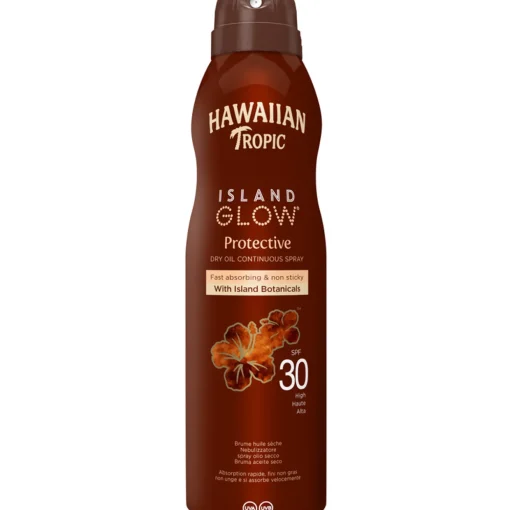 HAWAIIAN TROPIC ISLAND GLOWE PROTECTIVE DRY OIL SPF30 SPRAY 177 ML