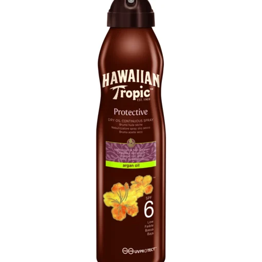 HAWAIIAN TROPIC PROTECTIVE DRY OIL SPRAY ARGAN OIL SPF6 177 ML