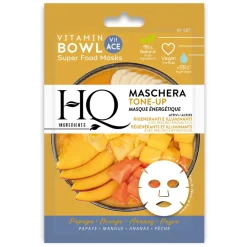 HQ MASCHERA VISO IN TESSUTO BOWL TONE UP RIGENERANTE E ILLUMINANTE