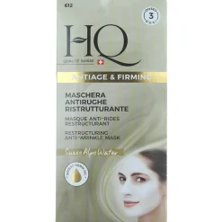 HQ MASCHERA VISO RISTRUTTURANTE ANTIRUGHE ALL' ESTRATTO DI GEMMA DI FAGGIO 3 DOSI 15 ML