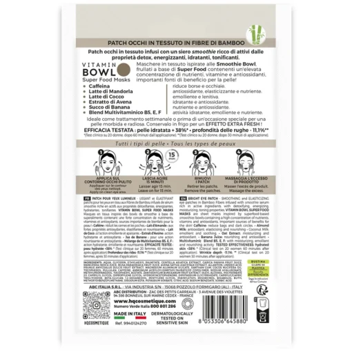 HQ PATCH OCCHI BOWL BRIGHT LEVIGANTI ED ELASTICIZZANTI