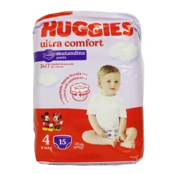HUGGIES PANNOLINI MUTANDINA 4  9-14 KG 15 PZ