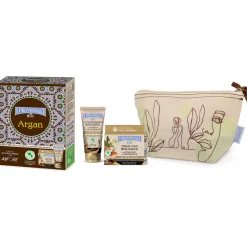 I PROVENZALI BIO COFANETTO ARGAN - CREMA VISO ANTIRUGHE RASSODANTE 50 ML + LATTE DETERGENTE NUTRIENTE TUBO 75 ML + POCHETTE COTTON