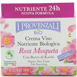 I PROVENZALI ROSA MOSQUETA BIO CREMA VISO 24H NUTRIENTE PELLI NORMALI - MISTE 50 ML