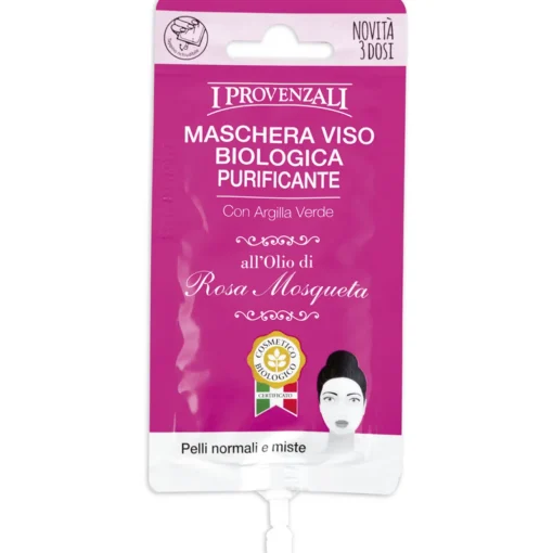 I PROVENZALI ROSA MOSQUETA BIOLOGICA MASCHERA VISO PURIFICANTE 15 ML