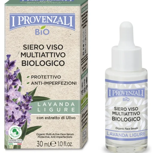 I PROVENZALI SIERO VISO MULTIATTIVO BIOLOGICO PROTETTIVO ANTI IMPERFEZIONI LAVANDA LIGURE 30 ML