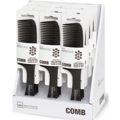 IDC INSTITUTE 100 BIODEGRADABILI NATURAL FIBERS COMB PETTINE MANICO COFFEE