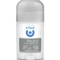 INFASIL DEODORANTE STICK NEUTRO TRIPLA PROTEZIONE EFFICACIA NO STOP 24 ORE 40 ML