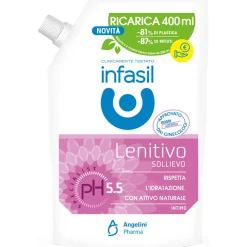 INFASIL INTIMO LENITIVO SOLLIEVO pH 5.5 RICARICA BUSTA 400 ML