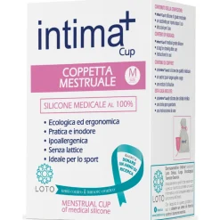 INTIMA+ COPPETTA MESTRUALE IN SILICONE MEDICALE AL 100% SIZE M
