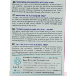 INTIMA+ COPPETTA MESTRUALE IN SILICONE MEDICALE AL 100% SIZE L