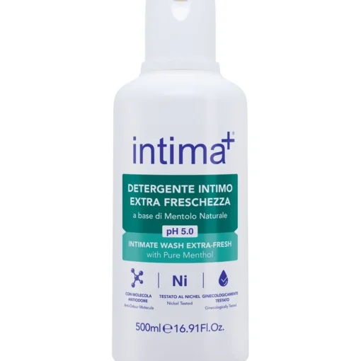 INTIMA+ INTIMO EXTRA FRESCHEZZA MENTOLO NATUTALE PH 5.0 500 ML