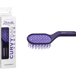 JANEKE SPAZZOLA CAPELLI CURVY BAG VENTED COLORE VIOLA